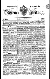 Wiener Zeitung 18471023 Seite: 1