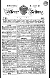 Wiener Zeitung 18471024 Seite: 1