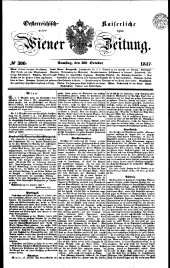 Wiener Zeitung 18471030 Seite: 1