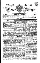 Wiener Zeitung 18471101 Seite: 1