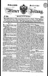 Wiener Zeitung 18471103 Seite: 1