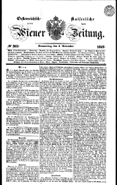 Wiener Zeitung 18471104 Seite: 1