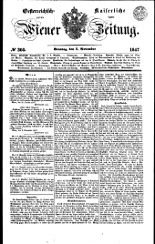 Wiener Zeitung 18471107 Seite: 1