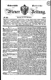 Wiener Zeitung 18471112 Seite: 1