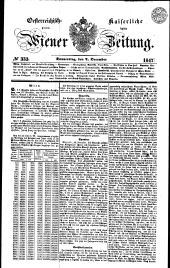 Wiener Zeitung 18471202 Seite: 1