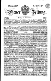 Wiener Zeitung 18471203 Seite: 1