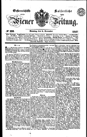 Wiener Zeitung 18471205 Seite: 1