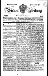 Wiener Zeitung 18471208 Seite: 1