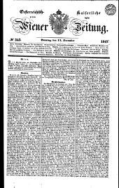 Wiener Zeitung 18471212 Seite: 1