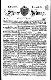 Wiener Zeitung 18471213 Seite: 1