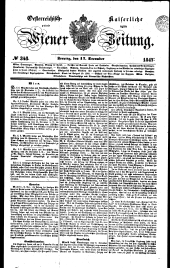 Wiener Zeitung 18471217 Seite: 1