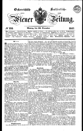 Wiener Zeitung 18471220 Seite: 1
