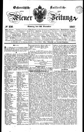 Wiener Zeitung 18471226 Seite: 1
