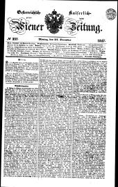 Wiener Zeitung 18471227 Seite: 1