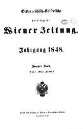Wiener Zeitung 1848bl02 Seite: 1