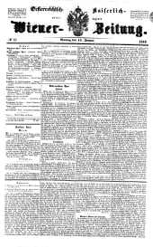 Wiener Zeitung 18480117 Seite: 1