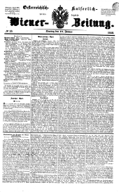 Wiener Zeitung 18480118 Seite: 1