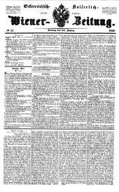 Wiener Zeitung 18480125 Seite: 1