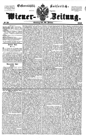 Wiener Zeitung 18480130 Seite: 1