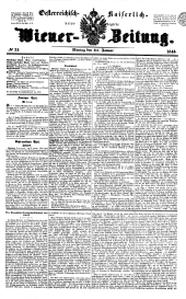 Wiener Zeitung 18480131 Seite: 1