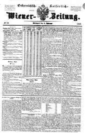 Wiener Zeitung 18480202 Seite: 1