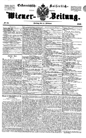 Wiener Zeitung 18480204 Seite: 1