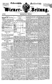Wiener Zeitung 18480206 Seite: 1