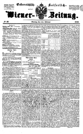 Wiener Zeitung 18480215 Seite: 1