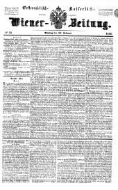 Wiener Zeitung 18480222 Seite: 1