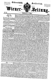 Wiener Zeitung 18480403 Seite: 1