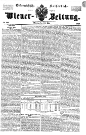 Wiener Zeitung 18480522 Seite: 1