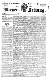 Wiener Zeitung 18480615 Seite: 1