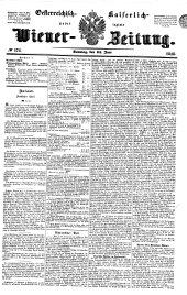 Wiener Zeitung 18480625 Seite: 1