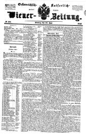 Wiener Zeitung 18480627 Seite: 1