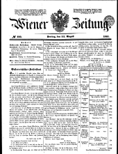 Wiener Zeitung 18480811 Seite: 1