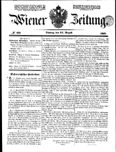 Wiener Zeitung 18480822 Seite: 1