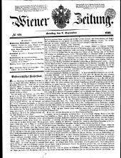 Wiener Zeitung 18480902 Seite: 1