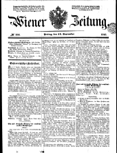 Wiener Zeitung 18480915 Seite: 1