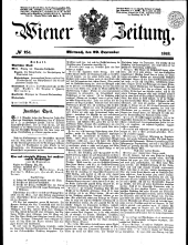Wiener Zeitung 18480920 Seite: 1
