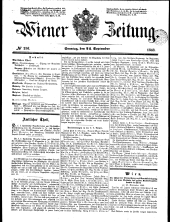 Wiener Zeitung 18480924 Seite: 1