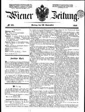 Wiener Zeitung 18480929 Seite: 1