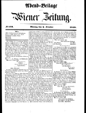 Wiener Zeitung 18481009 Seite: 1