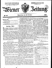 Wiener Zeitung 18481019 Seite: 1