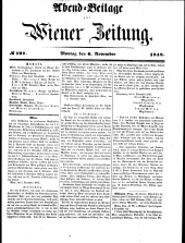 Wiener Zeitung 18481106 Seite: 1