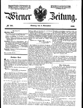 Wiener Zeitung 18481107 Seite: 1