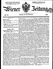 Wiener Zeitung 18481121 Seite: 1