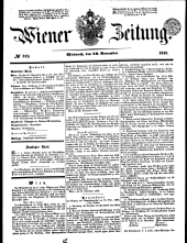 Wiener Zeitung 18481129 Seite: 1