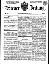 Wiener Zeitung 18481213 Seite: 1