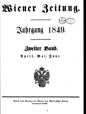 Wiener Zeitung 1849bl02 Seite: 1