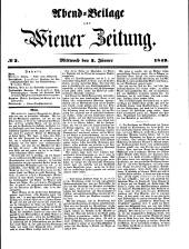 Wiener Zeitung 18490103 Seite: 9